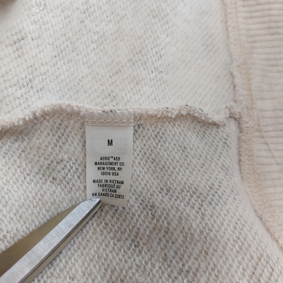 aerie Half Zip Oversized Sweatshirt Size M - Picture 7 of 10